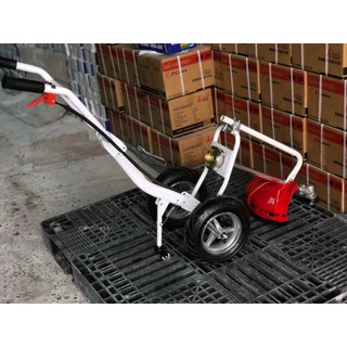 Khung ráp lắp máy cắt cỏ đẩy tay có bánh xe di chuyển