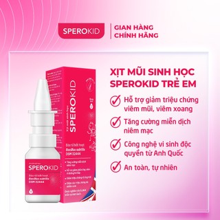 Xịt mũi sinh học sperokid cho trẻ em 10ml