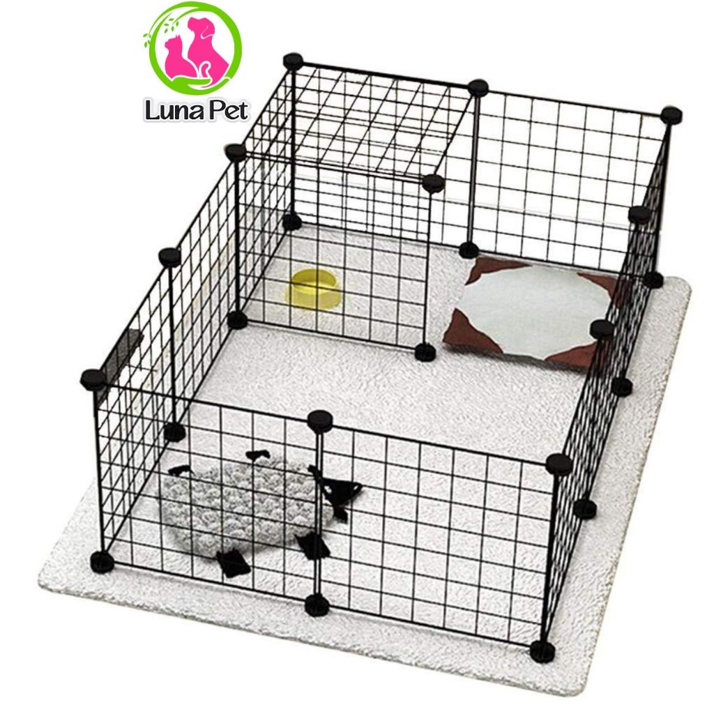  Chuồng quây thú cưng chó mèo lắp ghép từ miếng lưới ghép chuồng LunaPet Chuồng chó mèo tự lắp ráp 