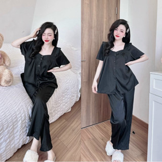 Đồ bộ Lụa xước baby doll bigsize mịn mát