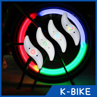 Đèn led xe đạp cánh quạt gắn nan hoa xe đạp trang trí bánh xe nhiều màu chính hãng
