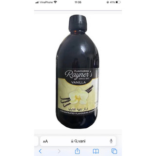 Hương VANILLA Rayner's 500ml - Hương vani