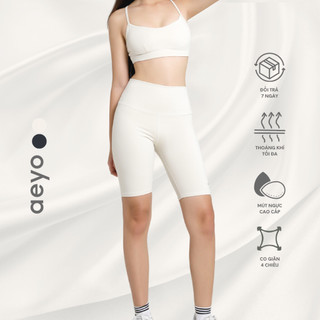 Set đồ yoga gym Aura Chic chất cotton mềm mại, ôm vừa thoải mái, thiết kế thời trang