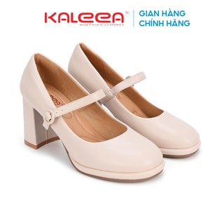 Kaleea H23 - Sandal cao gót nữ 8p siêu êm thiết kế quai da