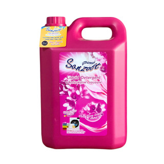 Giặt xả nước hoa Thái Lan SANZOFT 5000ml Lovely pink hương ngọt ngào - can hồng