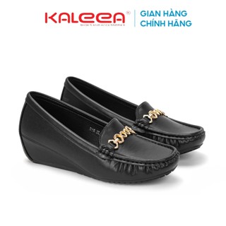 Kaleea H16 -Giày cao gót nữ đế xuồng chất da mềm siêu nhẹ, đi êm chân đế cao 4p