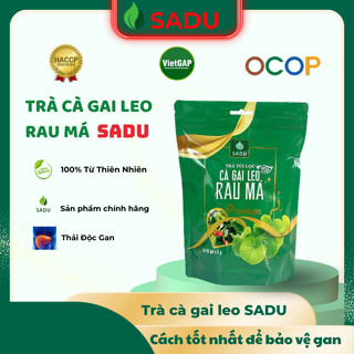 Trà Cà Gai Leo Rau Má Sadu – Trà Thảo Mộc Túi Lọc, Thanh Lọc Cơ Thể, Hỗ Trợ Mát Gan (50 Túi | 250g)