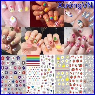 Dán móng - Sticker dán móng hoạt hình nhiều mẫu hoạt hình nhiều mẫu giao ngẫu nhiên