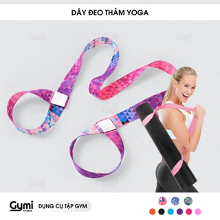 Dây Buộc Thảm Tập Yoga Đeo Vai Kết Hợp Dây Uốn Dẻo Cotton Co Giãn Yoga - Pilates - Gym