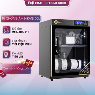 Tủ chống ẩm máy ảnh 30 lít điện tử Nikatei NC-30S nhập khẩu, tự động hút ẩm IC điều chỉnh % độ ẩm chính xác