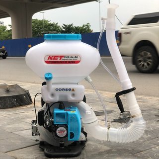 NÓNG! Máy xạ phân đeo vai chạy xăng KCT 3WF-3A-26, Máy phun vôi bột, phân bón động cơ 2 thì, máy thổi lá giá rẻ
