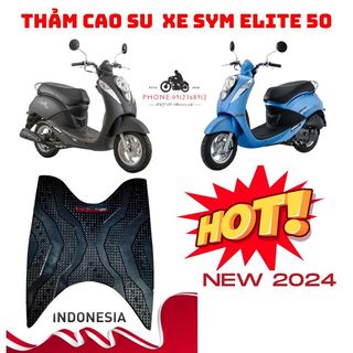 Thảm lót sàn xe, thảm xe Sym Elite 50, Xe Học Sinh, Hàng nhập khẩu