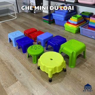Ghế nhựa thấp, ghế nhà tắm với nhiều kiểu dáng, dùng để ngồi rửa chén, giặt đồ, nhựa tốt siêu bền tiện lợi