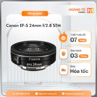 Ống Kính Canon EF 40mm f/2.8 STM cũ đẹp (Đen/Trắng)