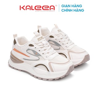 Kaleea T115 - Giày thể thao nữ phối màu đi êm, sneaker đế cao 4,5p