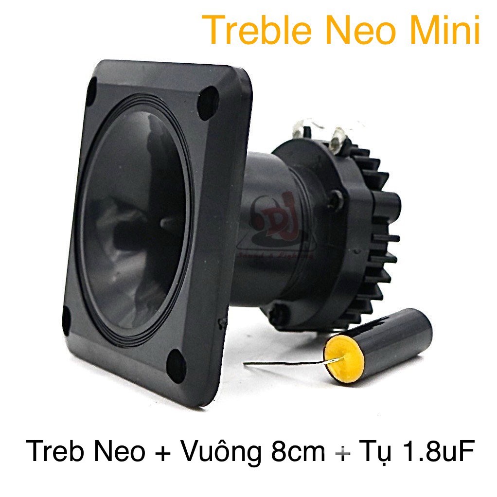 Loa treble neo rời loa ru yến âm thanh chuẩn - treble 250 từ neo - kèm họng 80 vuông, tụ 1.8uf cao c