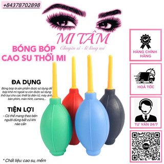 Bóng bóp cao su thổi bụi, bóng bóp khô mi _ Dụng cụ nối mi _ Phụ liệu nối mi Mi Tâm