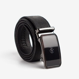 Thắt Lưng Nam WT Leather Black Border Da Bò Bản 3.6 cm Đầu Khóa Tăng Đơ