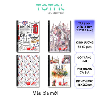 Vở tập sinh viên 4 oly total london 200 trang.mã:sv03