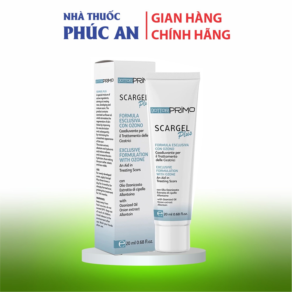 Kem hỗ trợ làm mờ sẹo DottorPrimo Scargel Plus tuýp 10ml - dùng được khi vết thương còn ướt