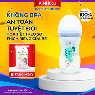 Bình sữa phillips avent cho bé sơ sinh cổ rộng an toàn, chống đầy hơi sặc sữa 260ml