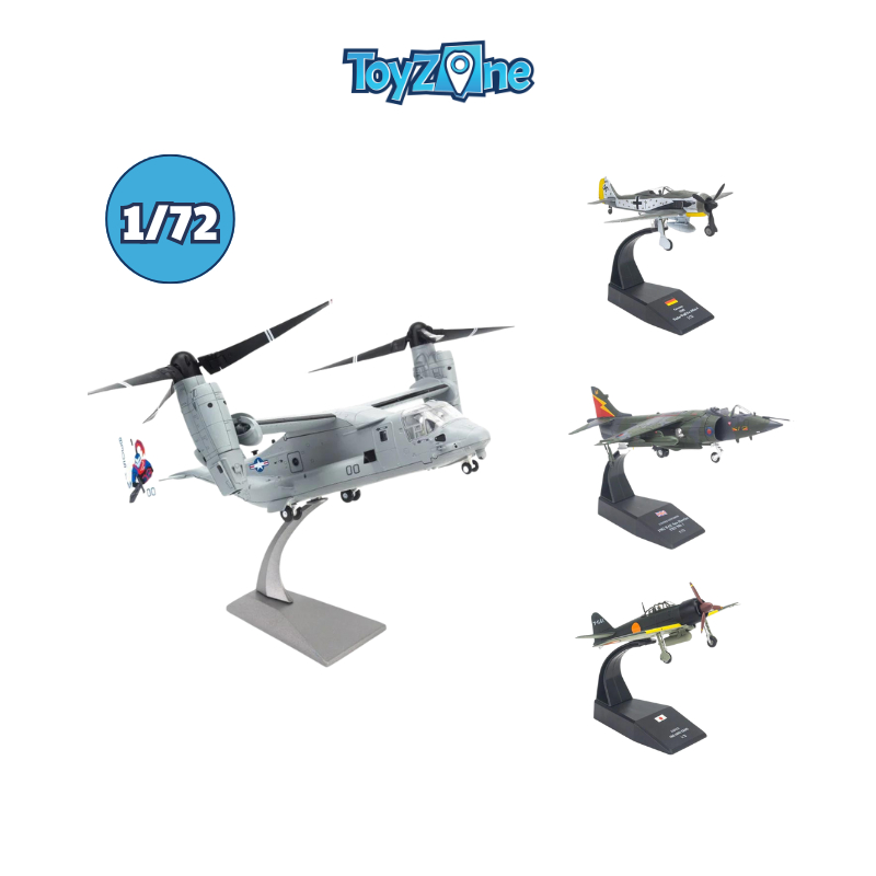 Mô hình máy bay quân sự  V-22 Osprey, F-35B Lightning, Messerchimitt Me262A, Messerchimitt BF109F,..