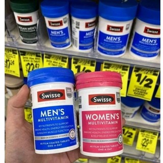 Swisse Men & Women Ultivite Úc 60V Vitamin tổng hợp