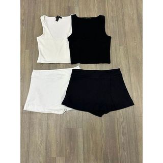 set54 set áo ba lỗ quần váy f21