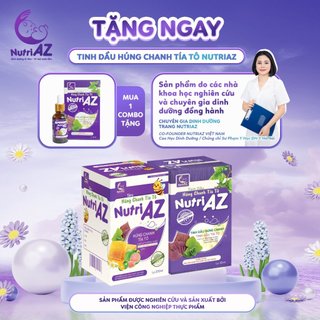 1 tinh dầu và 1 siro húng chanh tía tô nutriaz viện công nghiệp thực phẩm tăng đề kháng