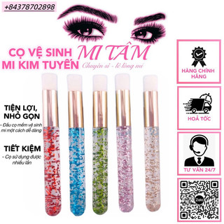 Cọ vệ sinh mi 1 cây kim tuyến _ Dụng cụ nối mi _ Phụ liệu nối mi Mi Tâm