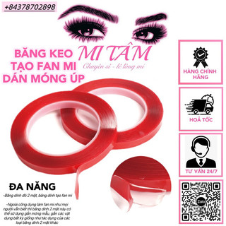 Băng keo tạo fan cuộn lớn _ Dụng cụ nối mi _ Phụ liệu nối mi Mi Tâm
