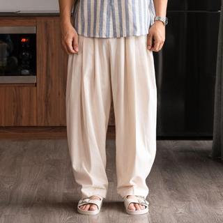 Quần ống rộng vải Linen cao cấp Lark Linen Wide Trouser chính hãng Thomas Stu TW04