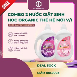 Nước giặt sinh học happy gold can 3.8kg tp thiên nhiên