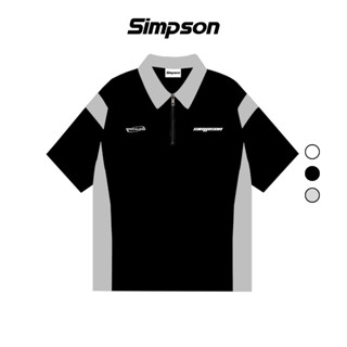 Áo Polo Phối Khoá Kéo Sleepy Local Brand Simpson Unisex Nam Nữ Oversize - PS02