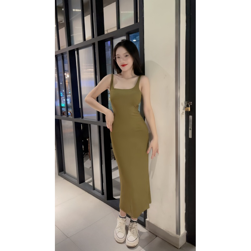 D009 Đầm ôm body nữ 2s bảng to dáng dài form ôm body tôn dáng chất thun tăm mịn co giãn thoải mái | BigBuy360 - bigbuy360.vn