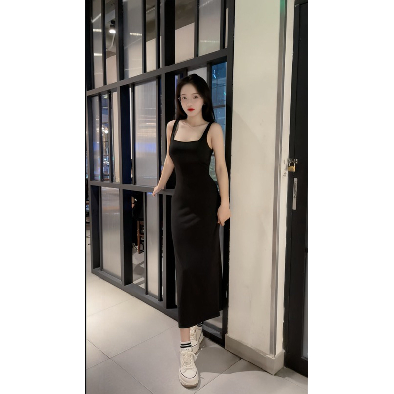 D009 Đầm ôm body nữ 2s bảng to dáng dài form ôm body tôn dáng chất thun tăm mịn co giãn thoải mái | BigBuy360 - bigbuy360.vn