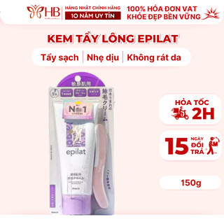 Kem tẩy lông body, lông chân, tay, nách, bikini Epilat Kracie chính hãng Nhật bản, tẩy sạch lông an toàn, dưỡng ẩm da