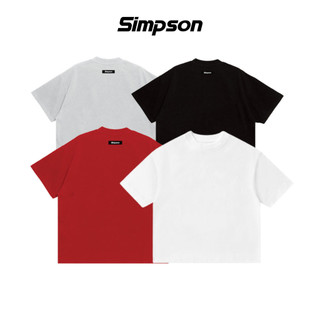 Áo thun trơn form boxy simpson local brand áo thun trơn unisex nam nữ oversize - ts15