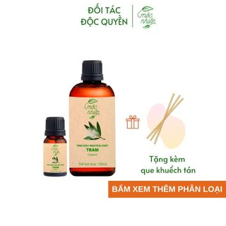 Tinh dầu Tràm Gió Mộc Nhiên, tinh dầu xông đèn giải cảm cho mẹ và bé