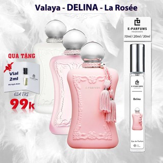 Nước hoa nữ chính hãng e-parfums delina / valaya / la rosee 10ml, 20ml, 30ml- nước hoa nữ thơm lâu quý phái, sang trọng