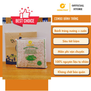 [FREESHIP] COMBO Bánh Tráng Mè Nước Cốt Dừa Shammi 500g + Bánh tráng mè cuốn Hồng Phát 400g