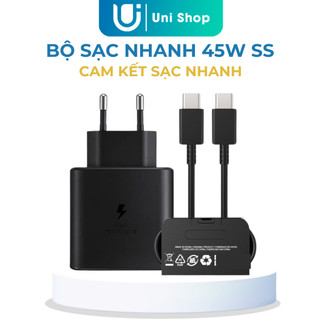 Sạc Nhanh SS 45W, Bộ Sạc Nhanh Type C Cam Kết Chống Cháy Nổ, Sạc Nhanh, An Toàn Bảo Hành 1 Năm Uni Shop