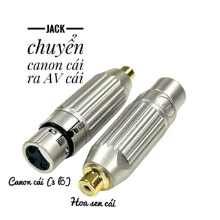 (VIDEO) Jack chuyển tín hiệu âm thanh Canon sọc ra AV/RCA/Hoa sen Cái tốt chữ J