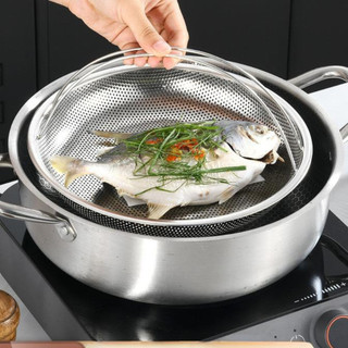 Vỉ hấp inox 304 kèm đế tháo rời có tay cầm chống, rổ hấp bằng thép không gỉ