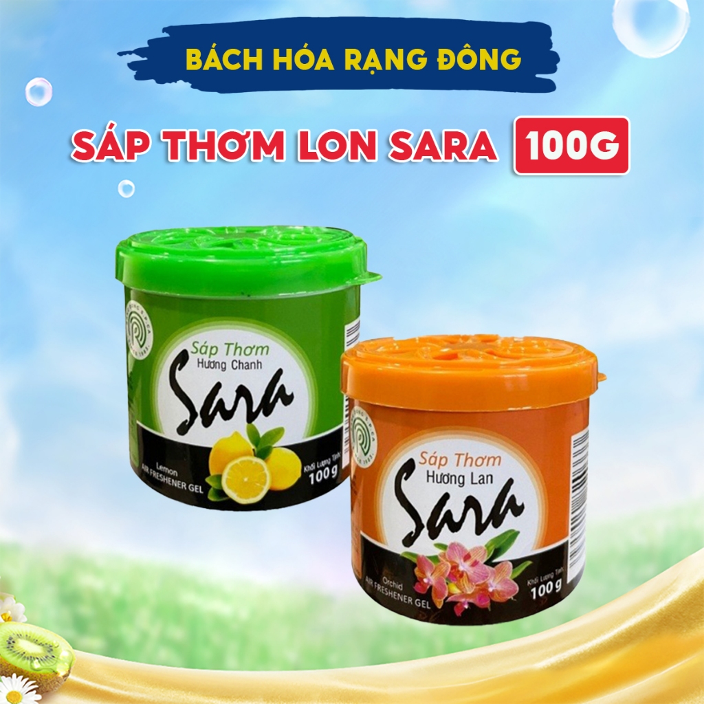 Sáp thơm Sara Lon 100g tỏa hương nhanh đánh bay mùi hôi hiệu quả