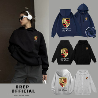 Áo Hoodie Zip PORSCHE  Nam Nữ Chất nỉ Bông Cao Cấp Chuẩn Form Unisex Chính Hãng Xịn Xò DREP OFFICIAL