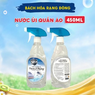 Nước xịt thơm phẳng quần áo lưu hương SPCA 450ml giúp làm khử mùi, thơm quần áo, giữ nếp lâu