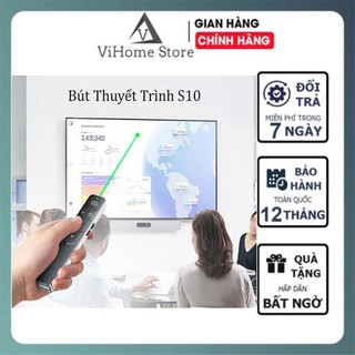 Bút Thuyết Trình Không Dây S10 Cổng USB Cho Máy Tính PC Laptop Ppt Bút Trình Chiếu Powerpoint Slide Điều Khiển
