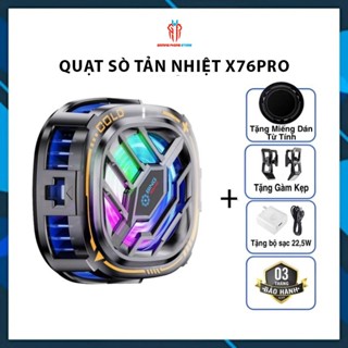 Quạt Tản Nhiệt Điện Thoại Sò Lạnh X76 Pro ( Led RGB Gaming Có công Tắc Tắt Bật ) Bảo Hành 3 Tháng Lỗi 1 Đổi 1