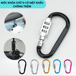  Móc khóa số chữ D chống trộm balo vali hành lý xe đạp mũ bảo hiểm du lịch dã ngoại an toàn tiện lợi 